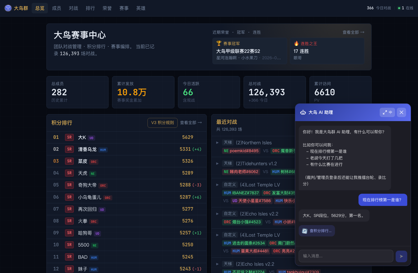 大鸟 AI 助理对话